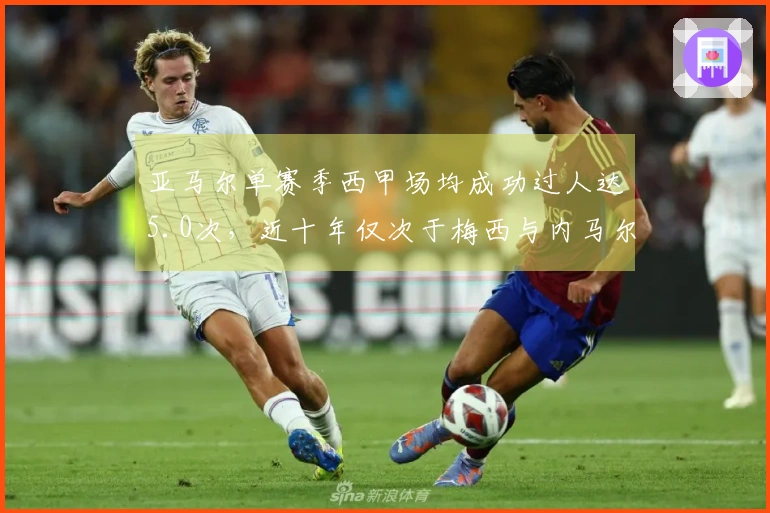 亚马尔单赛季西甲场均成功过人达5.0次，近十年仅次于梅西与内马尔